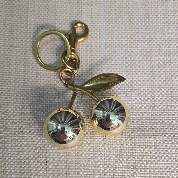 Accessories - Gold Cherry Key & Card Holder/ Bag Charm